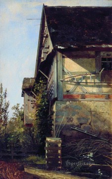 Iván Ivánovich Shishkin Painting - casita en Düsseldorf 1856 Ivan Ivanovich